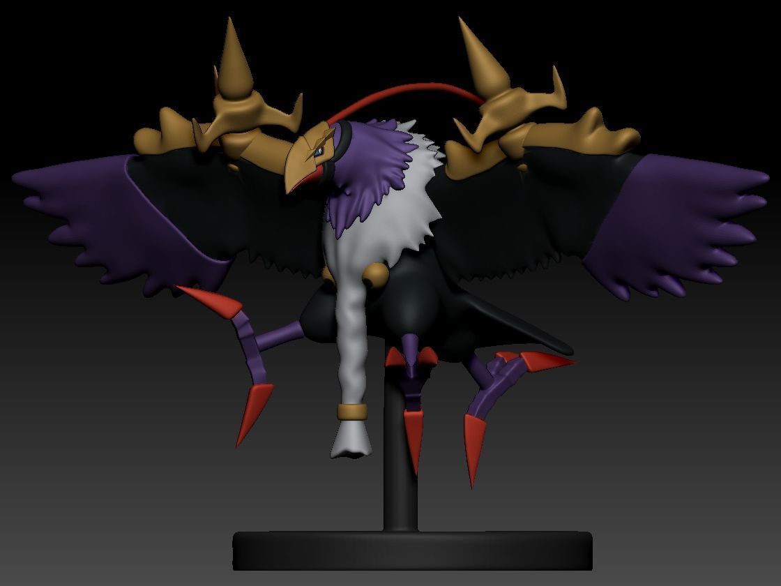 Crowmon 3D print model_7