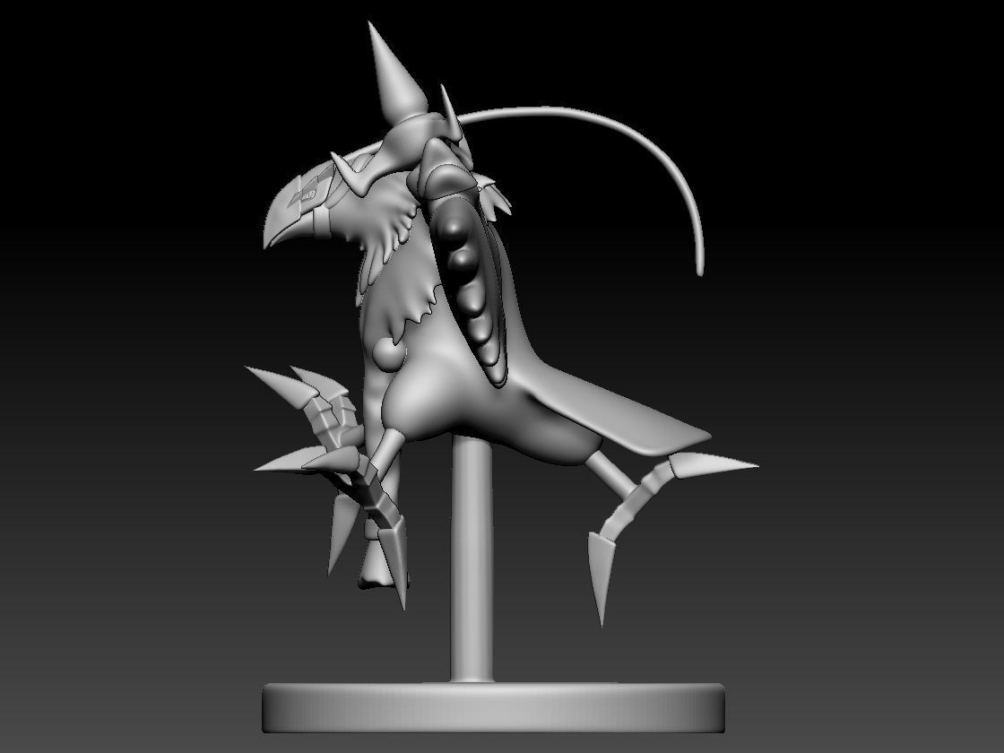 Crowmon 3D print model_10