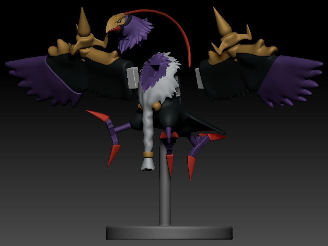 Crowmon 3D print model_4