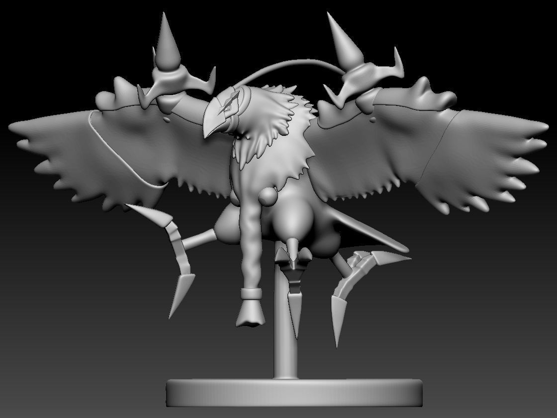 Crowmon 3D print model_8