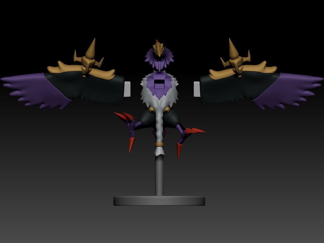 Crowmon 3D print model_2