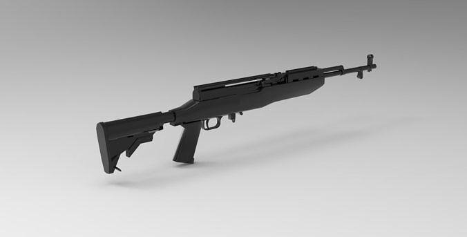 SKS automatic rifle 3D model