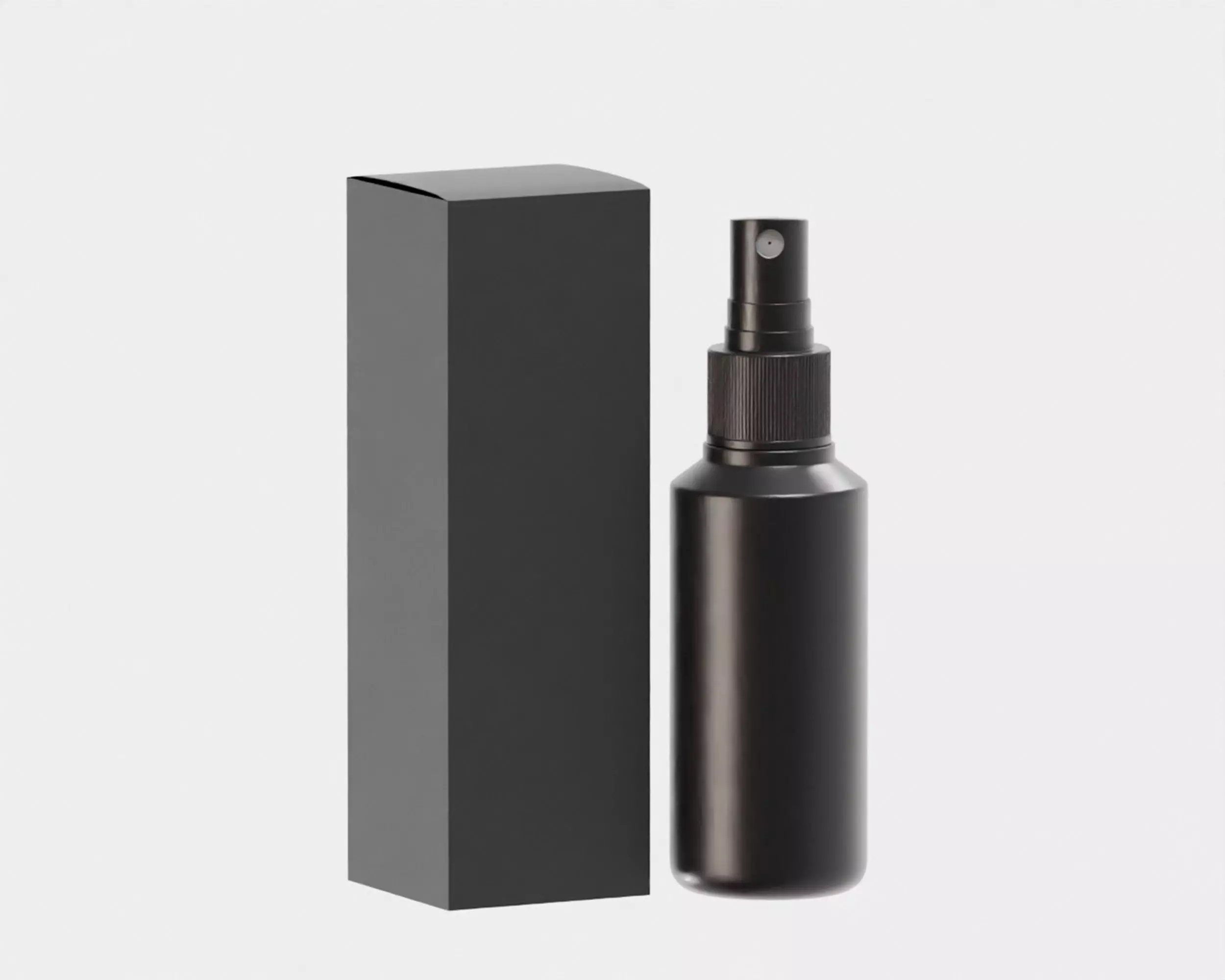 Spray bottle and box Low-poly 3D model_0