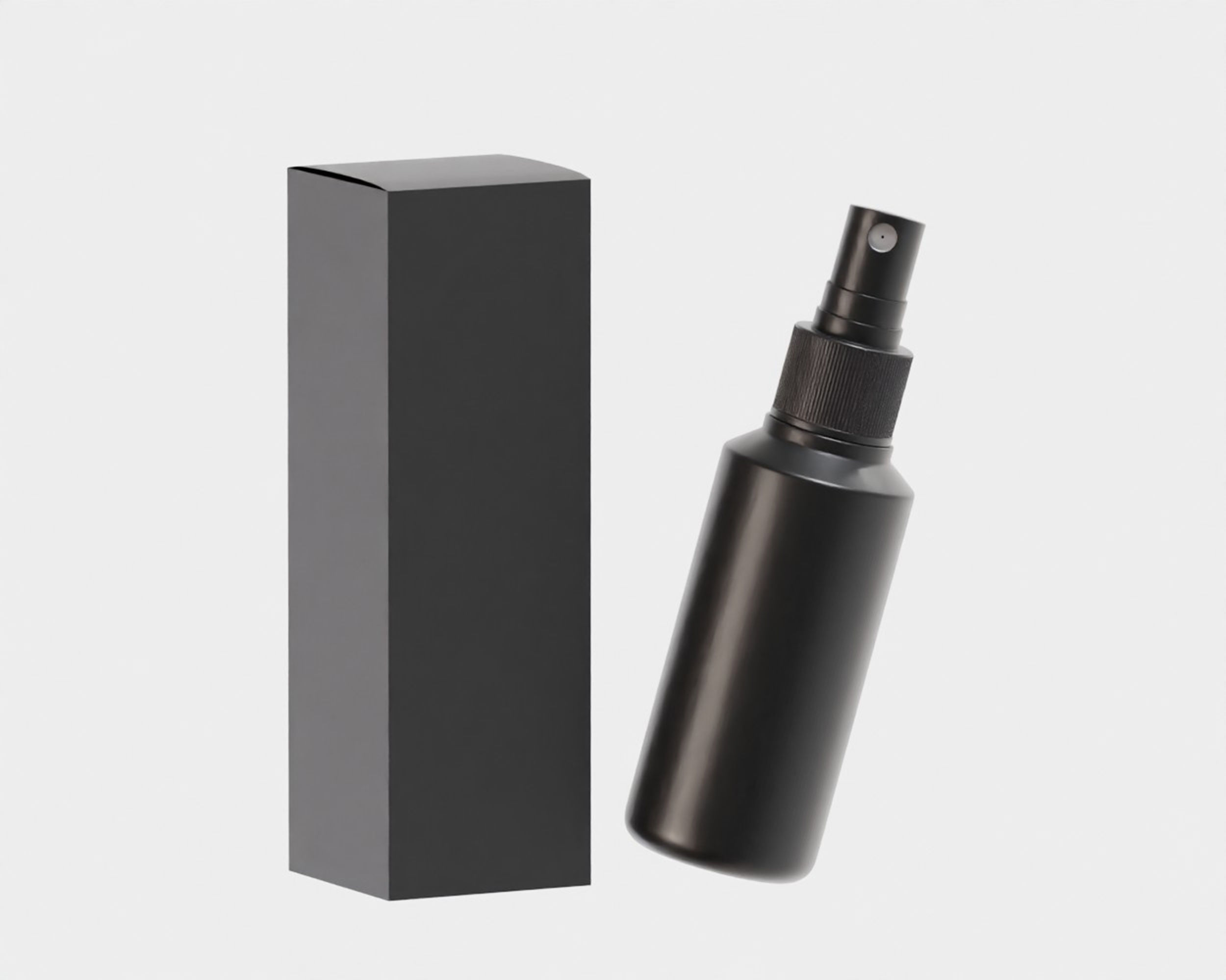 Spray bottle and box Low-poly 3D model_1