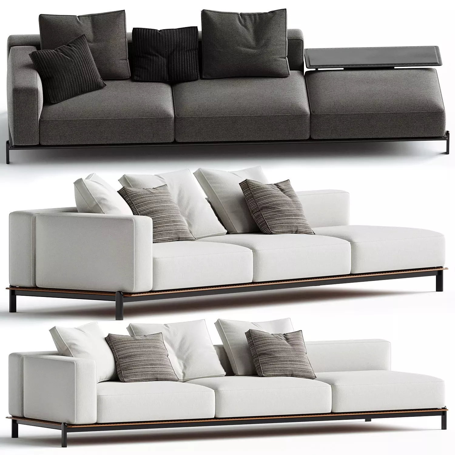 Poliform Brera Sofa Modul System Set 03 3D model