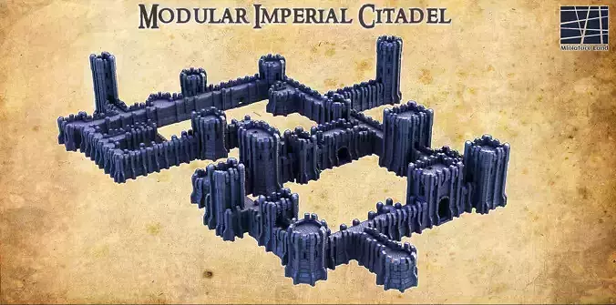 Modular Imperial Citadel Tabletop Terrain 28 MM