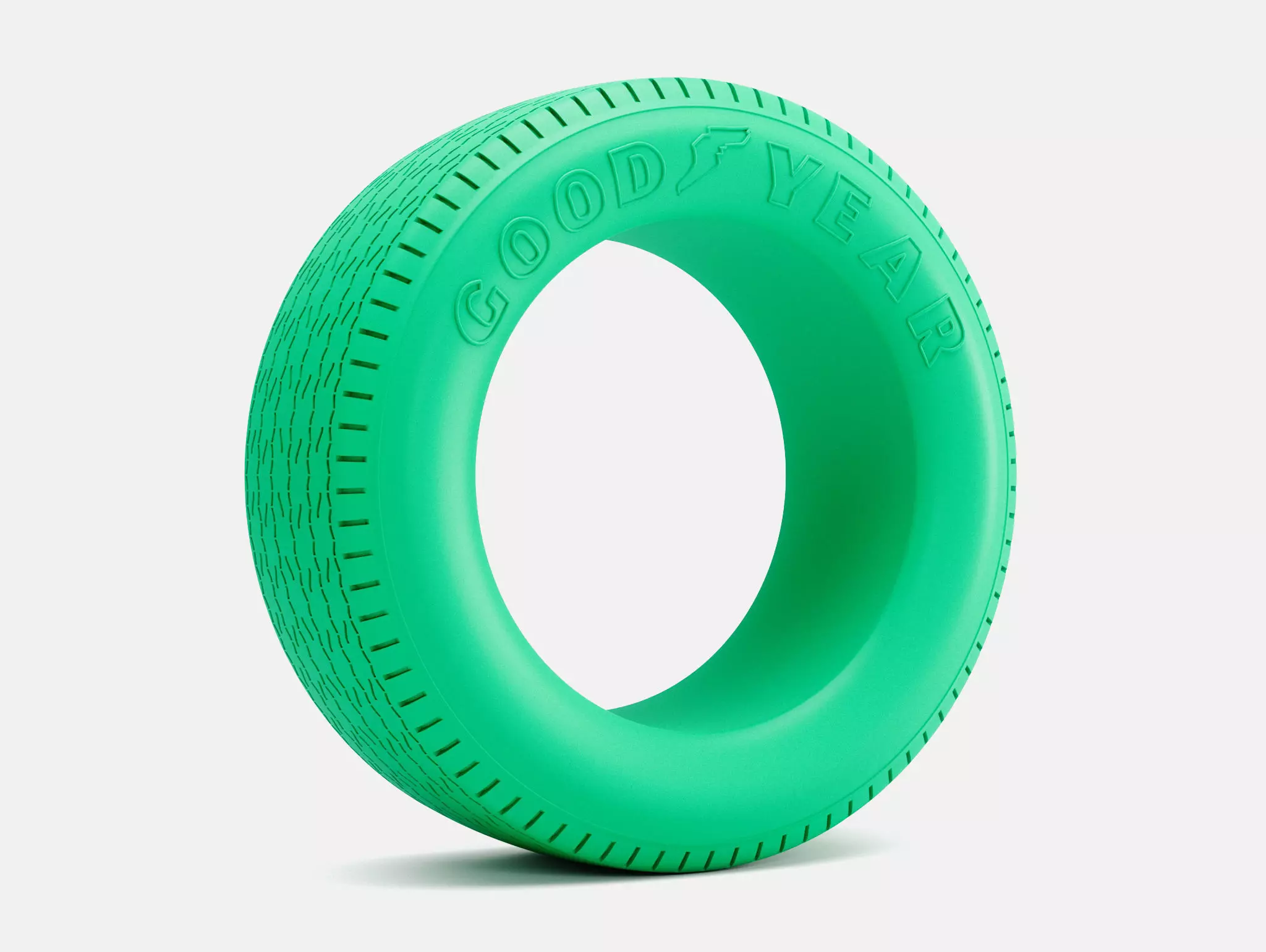 15x8 Goodyear Blue Streak 600 Tire 3D print model_0