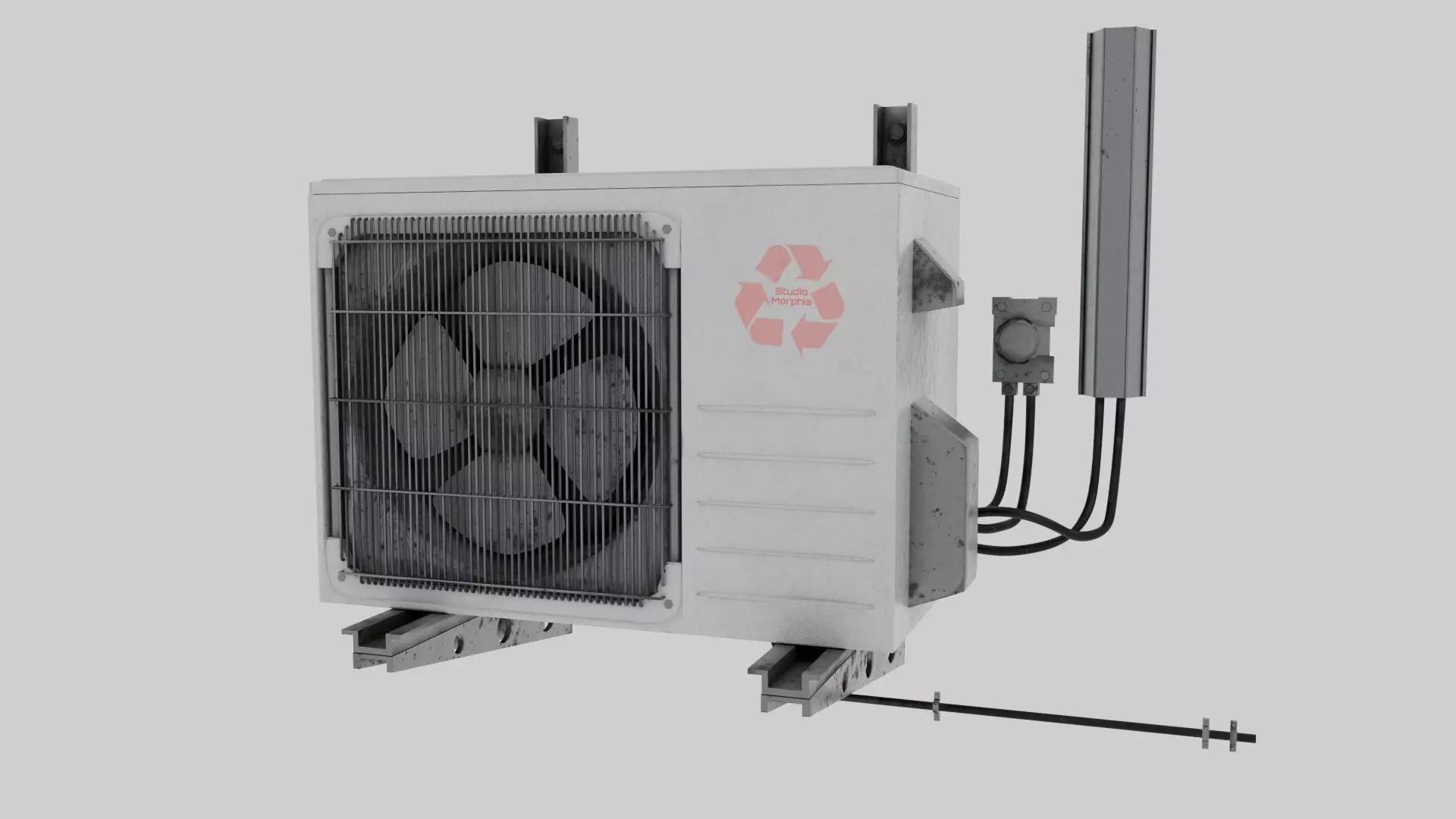 Air conditioner Free low-poly 3D model