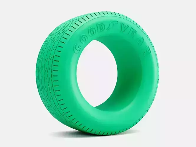 15x10 Goodyear Blue Streak 800 Tire 3D print model