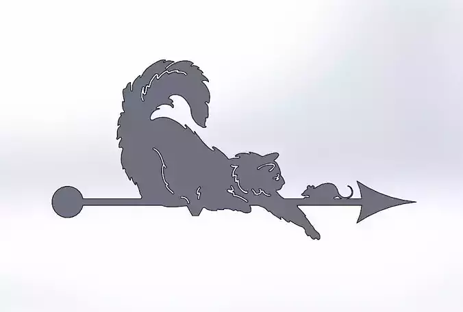 Weather vane laser cut