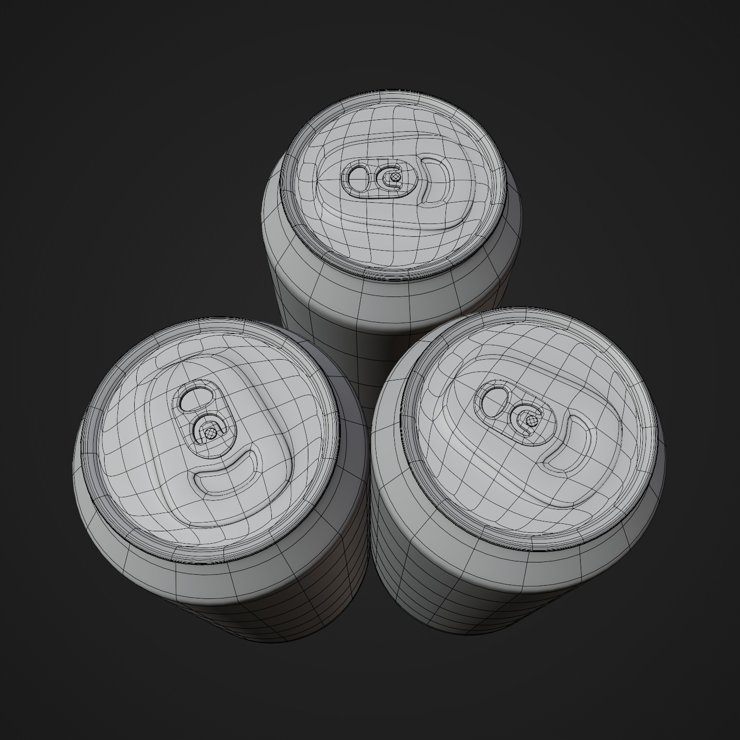 Monster Energy Drink Green and Blue LO-CARB 3D model_10