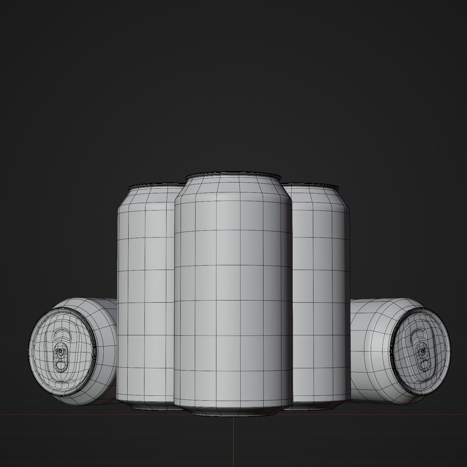 Monster Energy Drink Green and Blue LO-CARB 3D model_12