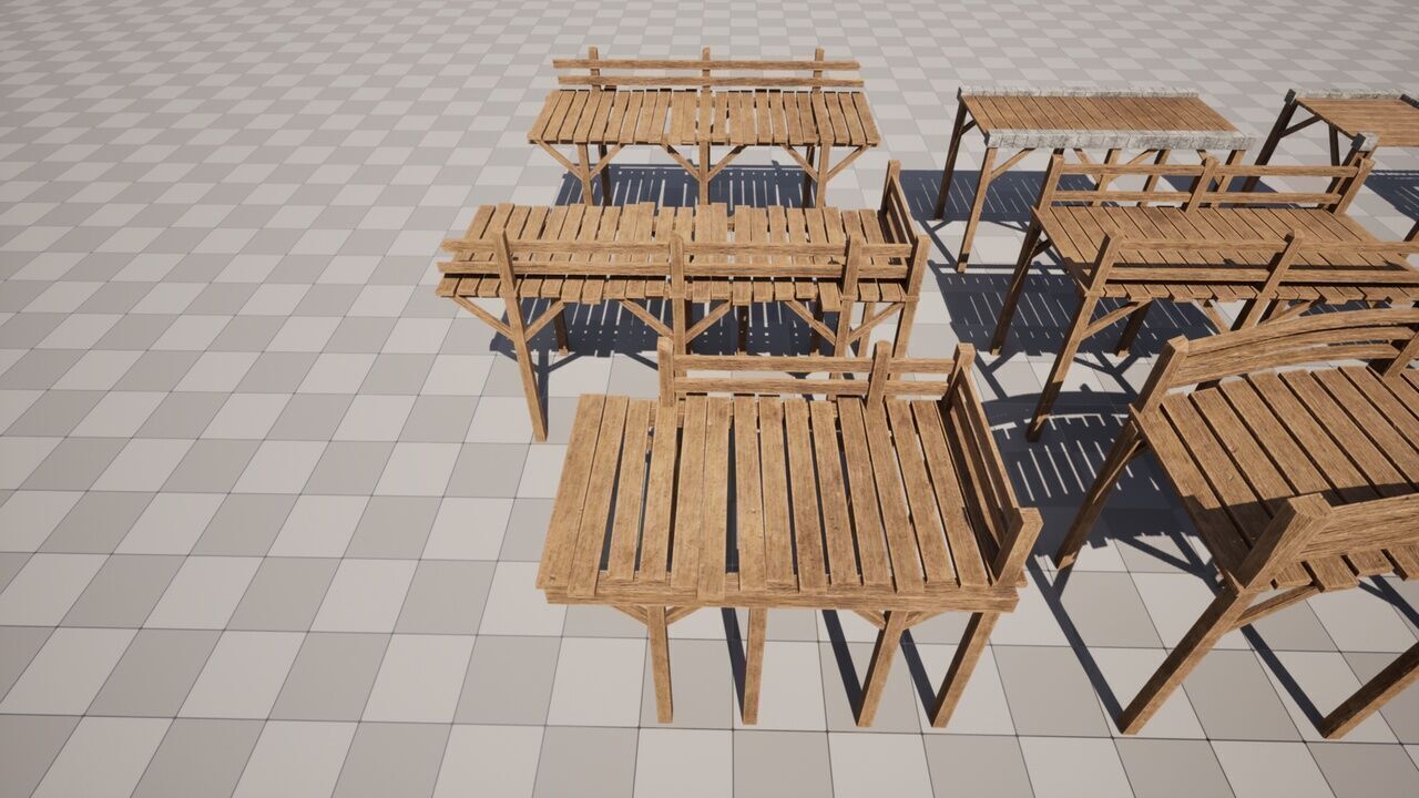 Medieval Bridges Low-poly 3D model_1