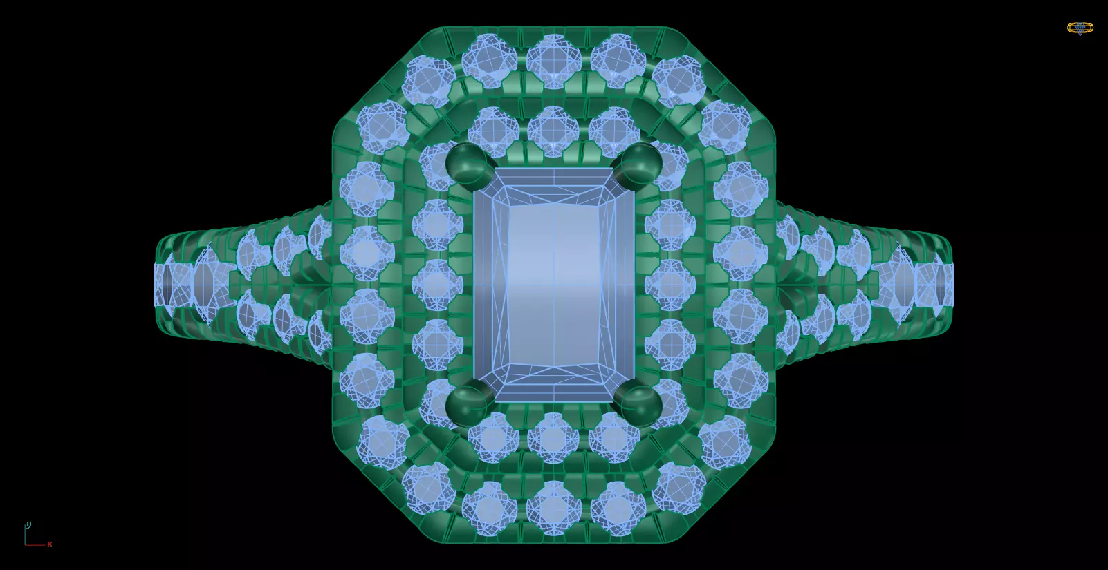 Iight Weight Engagement Ring 3D print model_0