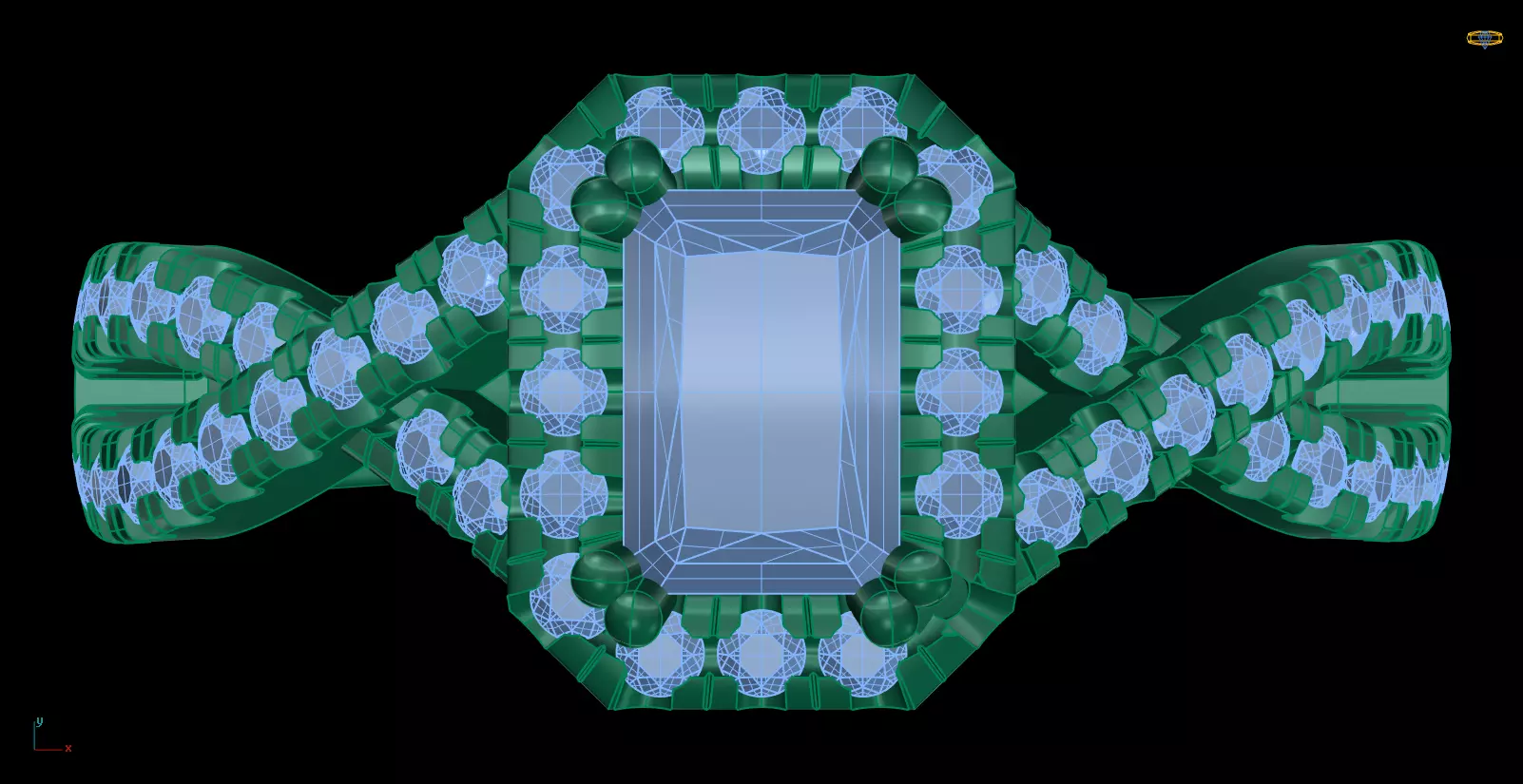 Iight Weight Engagement Ring 3D print model_0