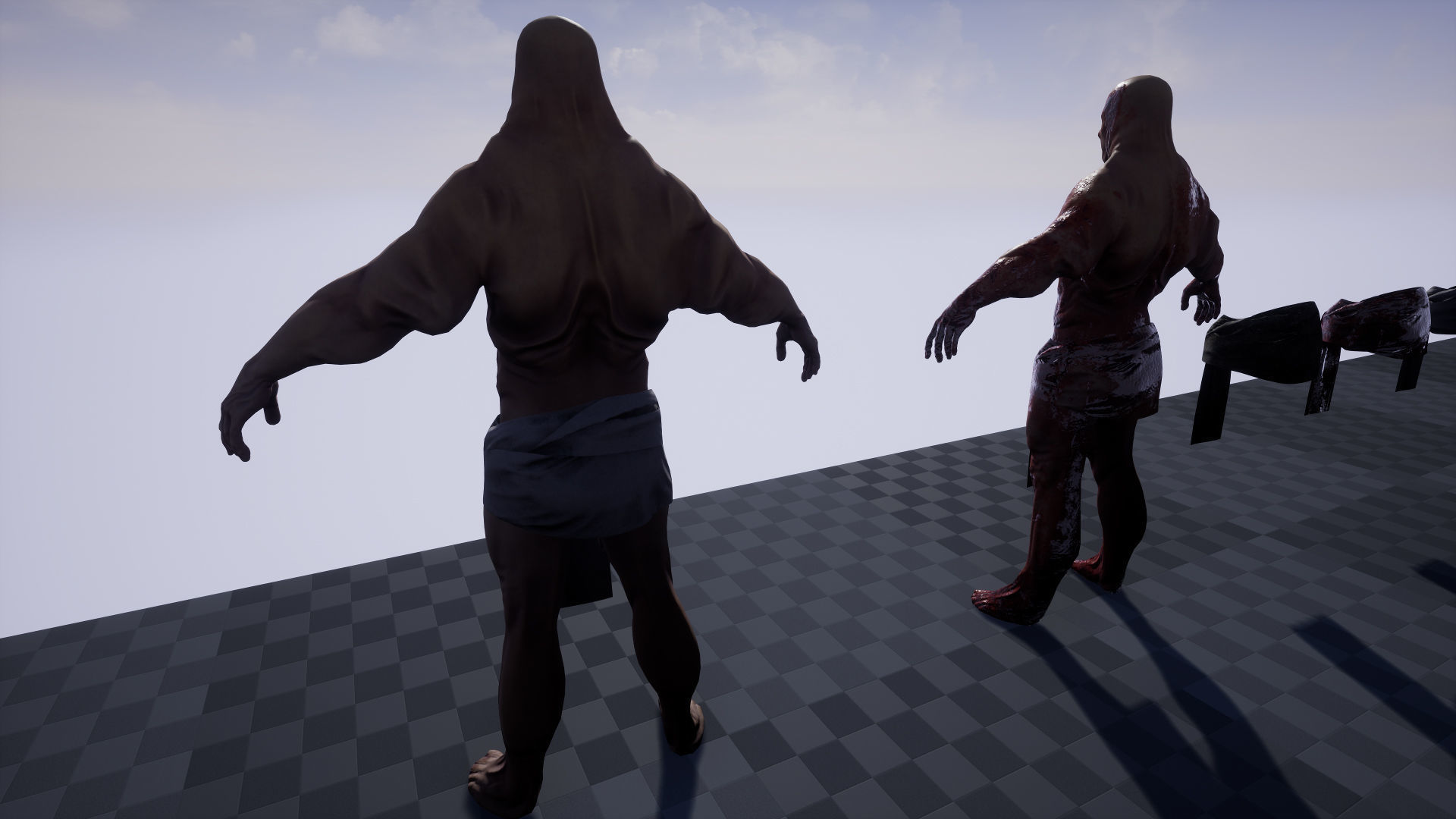 Skin Wrapped Monster 2 Low-poly 3D model_12