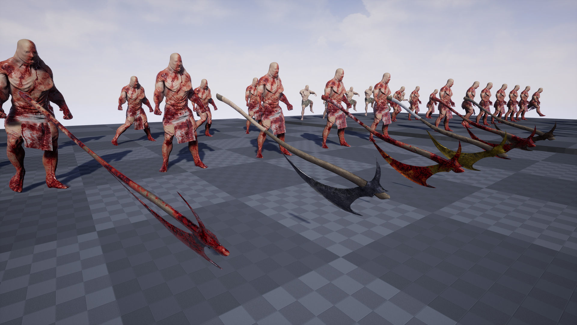 Skin Wrapped Monster 2 Low-poly 3D model_13