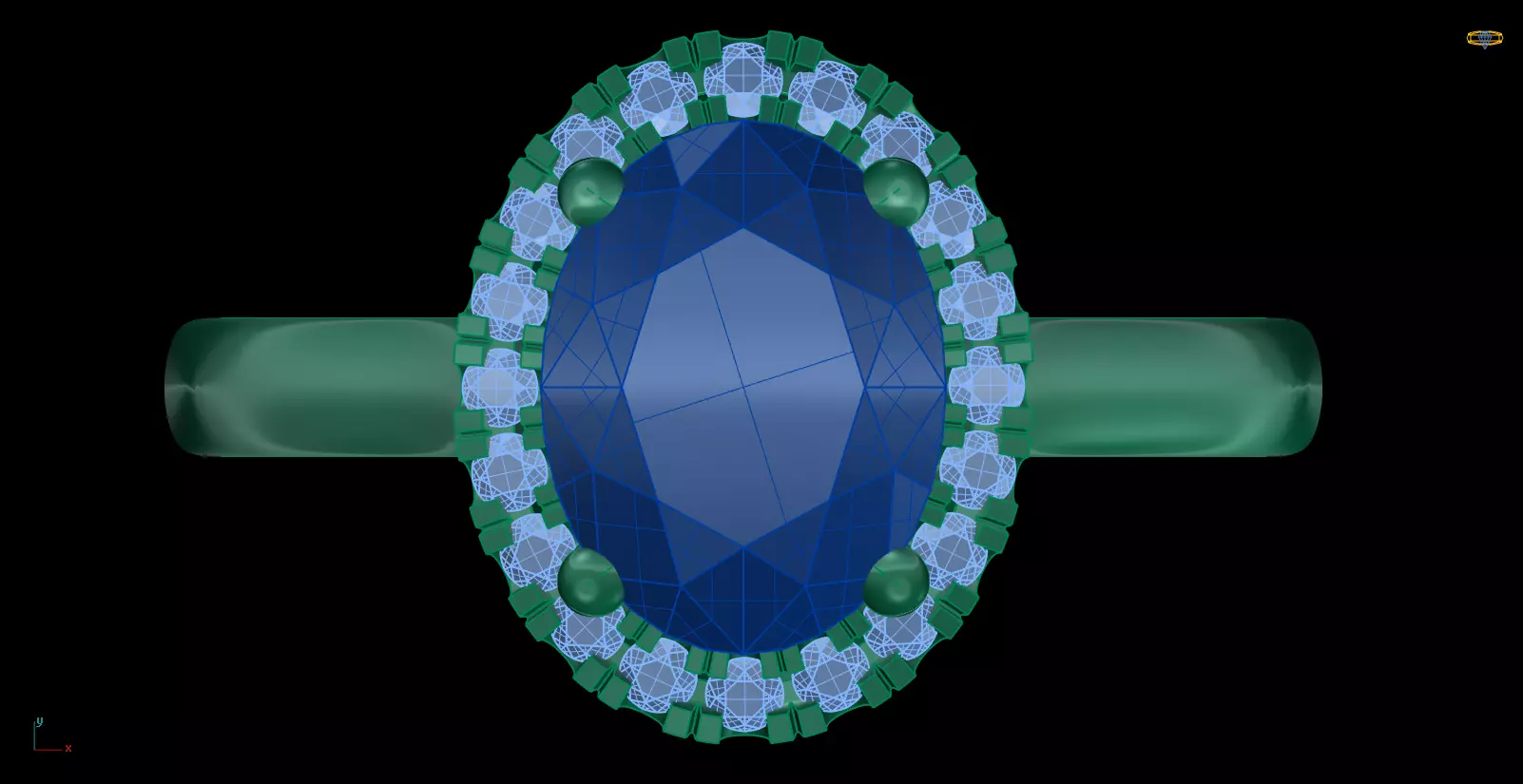 Iight Weight Engagement Ring 3D print model_0