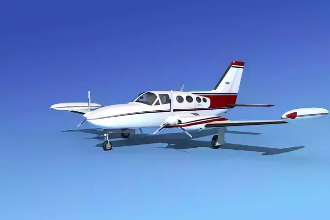 Cessna 421 Golden Eagle V08 3D model