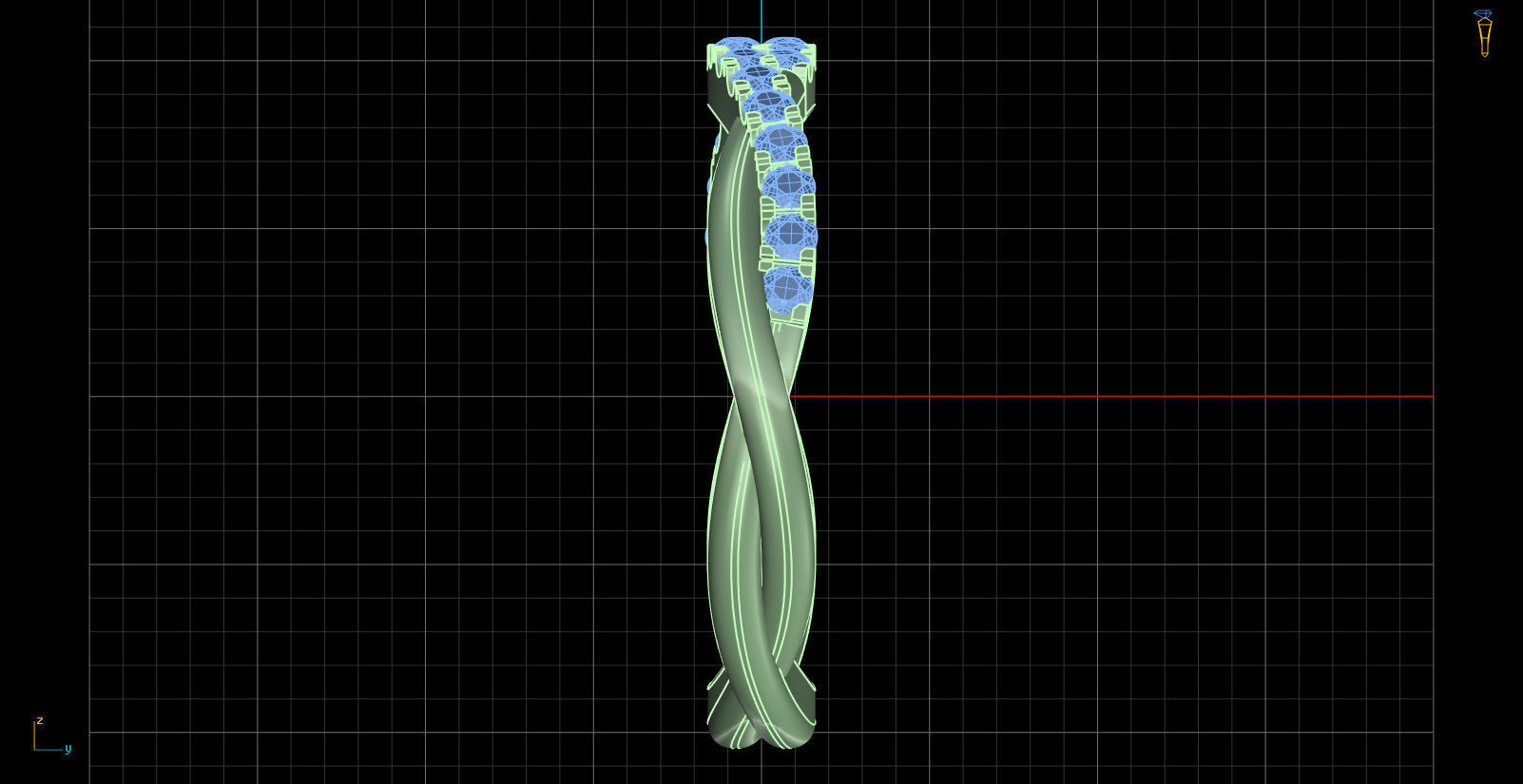 Iight Weight Engagement Ring 3D print model_2