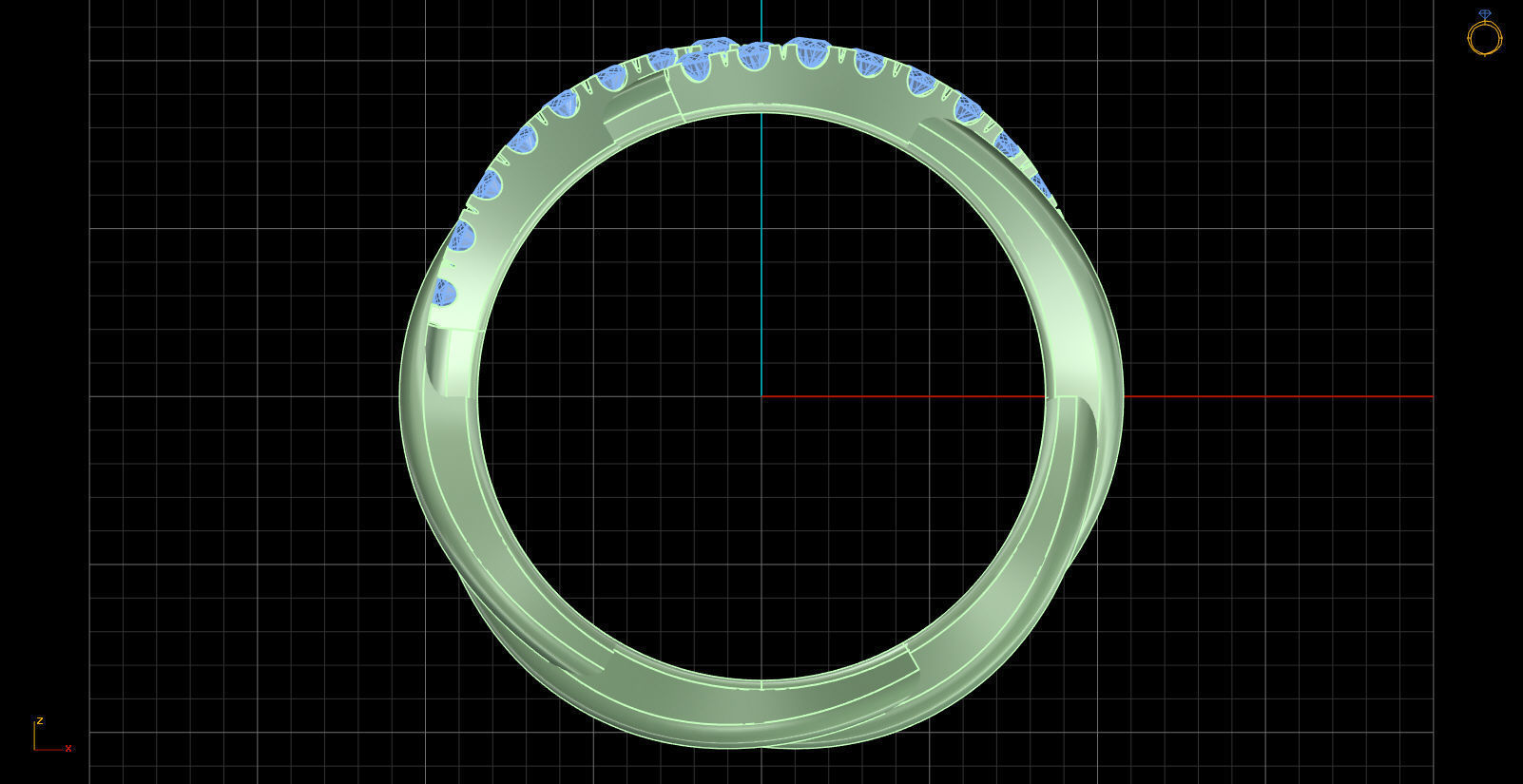 Iight Weight Engagement Ring 3D print model_1