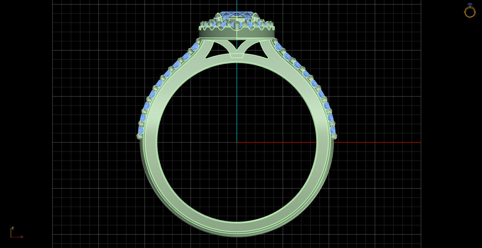 Iight Weight Engagement Ring 3D print model_1