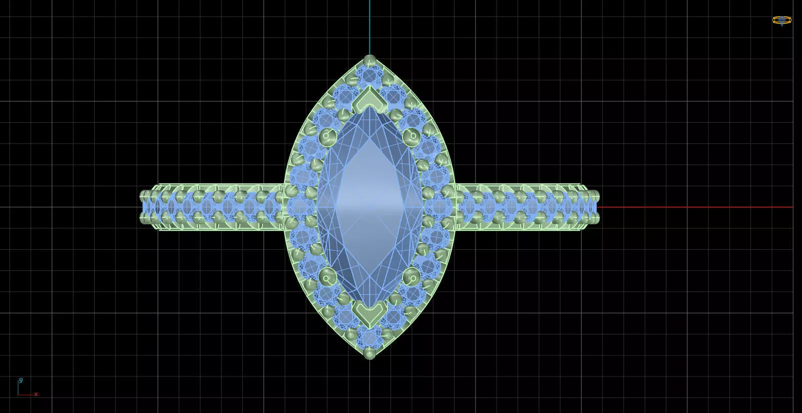 Iight Weight Engagement Ring 3D print model_0
