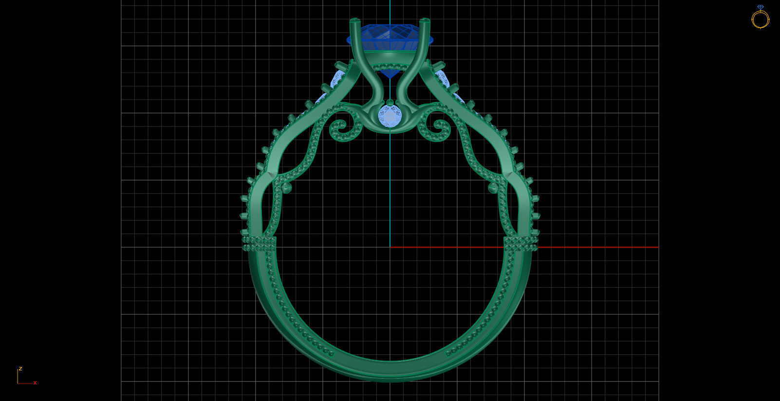 Iight Weight Engagement Ring 3D print model_1