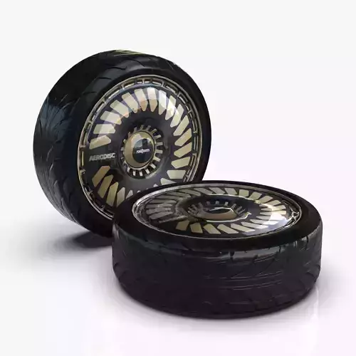 D4 Wheelrim Maresal3d Low-poly 3D model