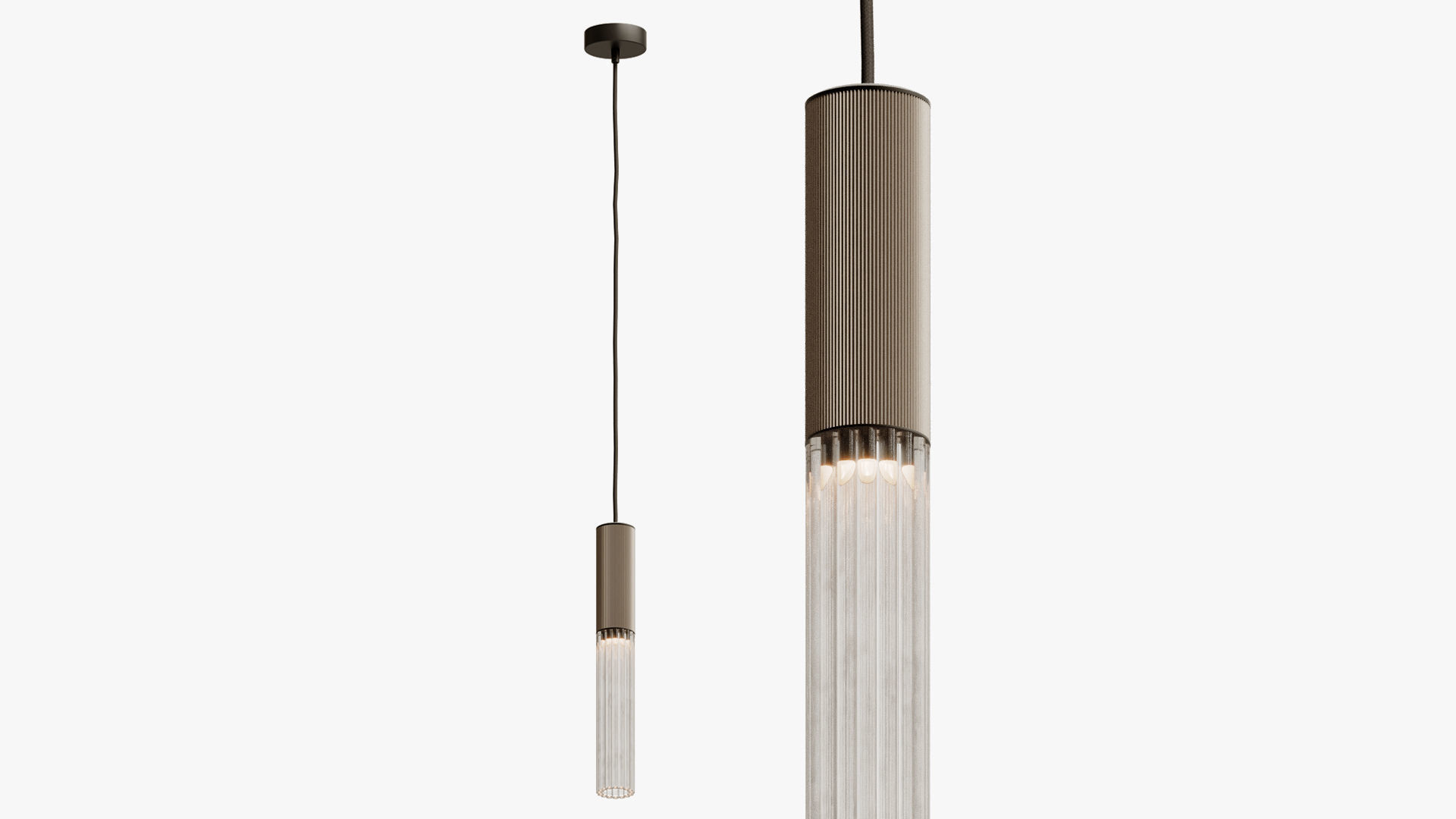 flume 50 pendant light - 3 drop grouping 3D model_3