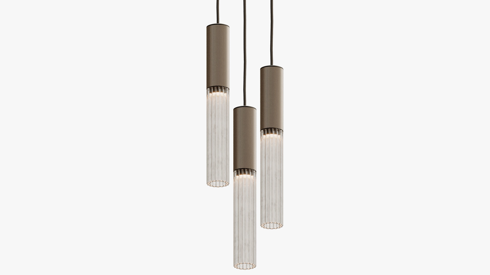 flume 50 pendant light - 3 drop grouping 3D model_1