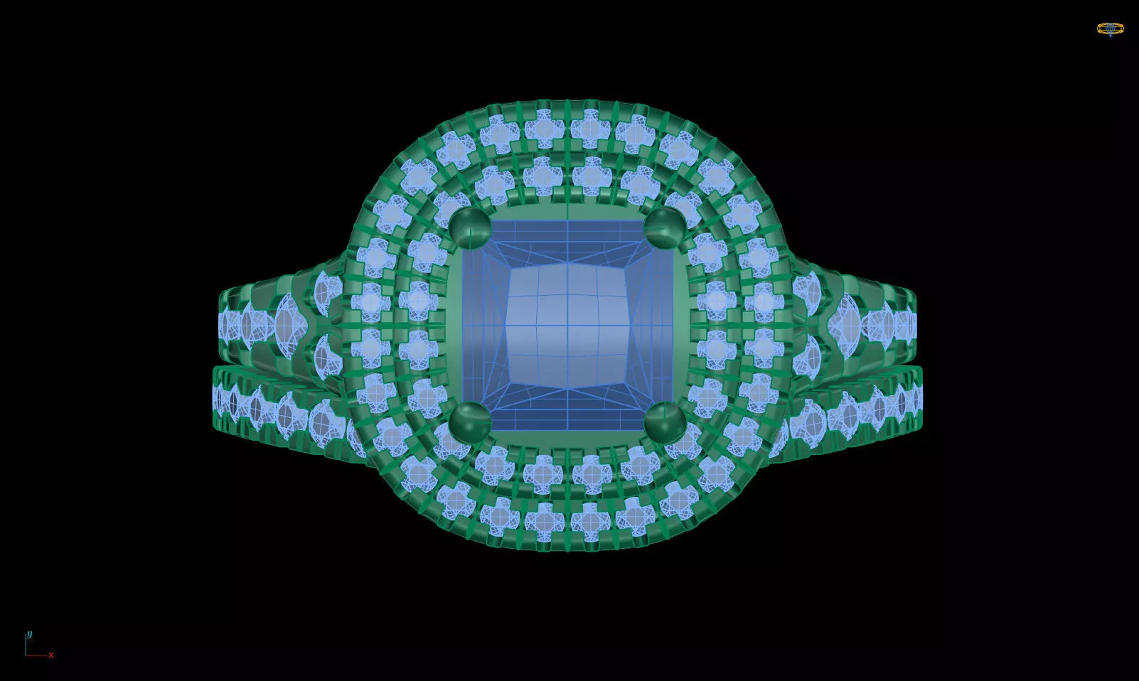 Iight Weight Engagement Ring 3D print model_0