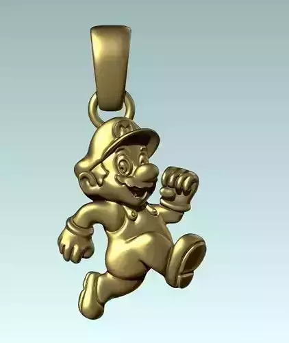 MARIO BROS PENDANT 3D print model