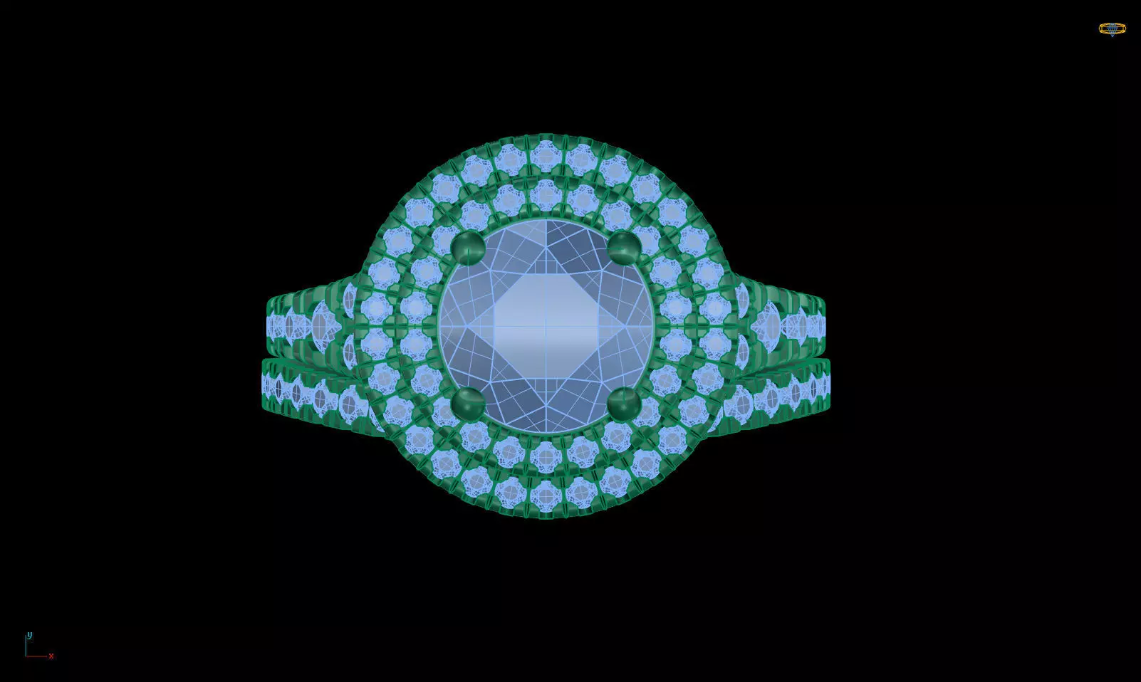 Iight Weight Engagement Ring 3D print model_0