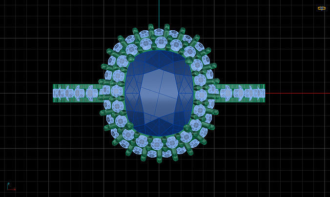 Iight Weight Engagement Ring 3D print model