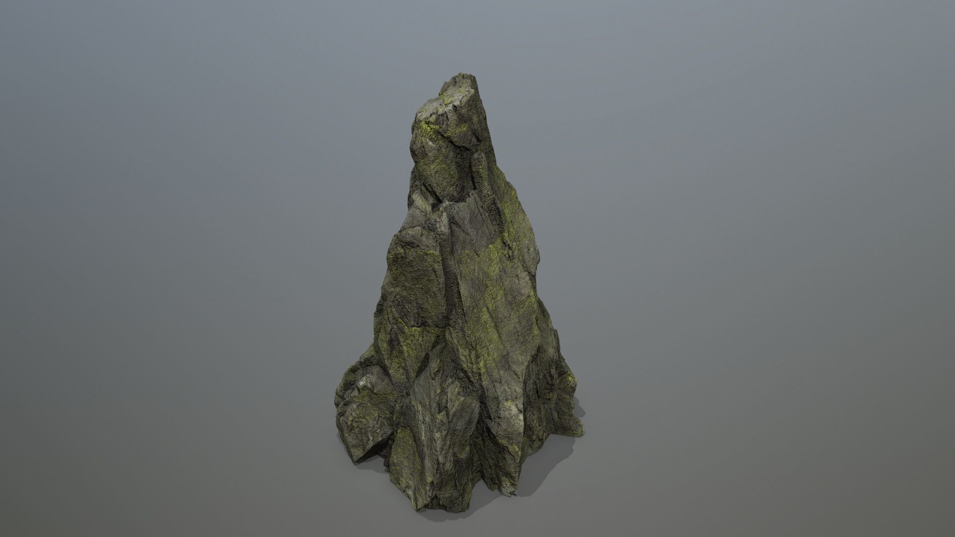 Mossy Rocks Set Low-poly 3D model_16