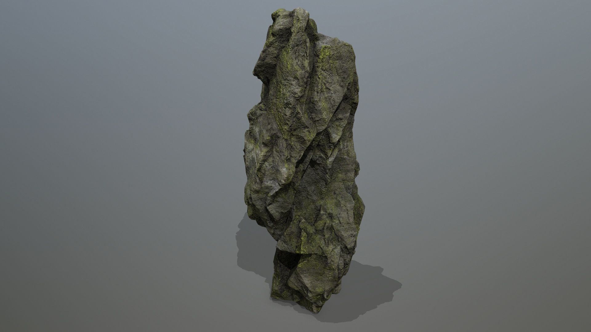 Mossy Rocks Set Low-poly 3D model_22