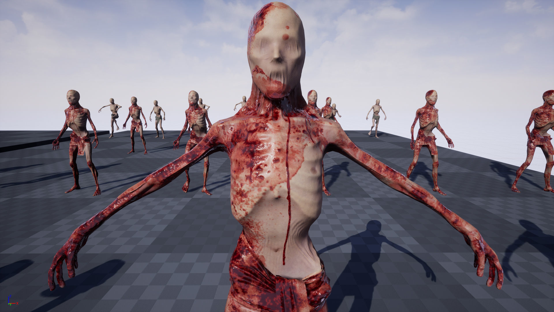 Skin Wrapped Monster 4 Low-poly 3D model_16