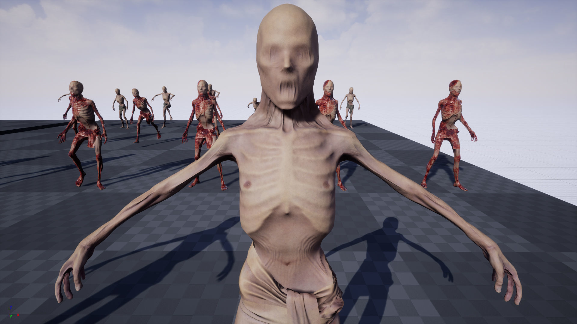 Skin Wrapped Monster 4 Low-poly 3D model_14