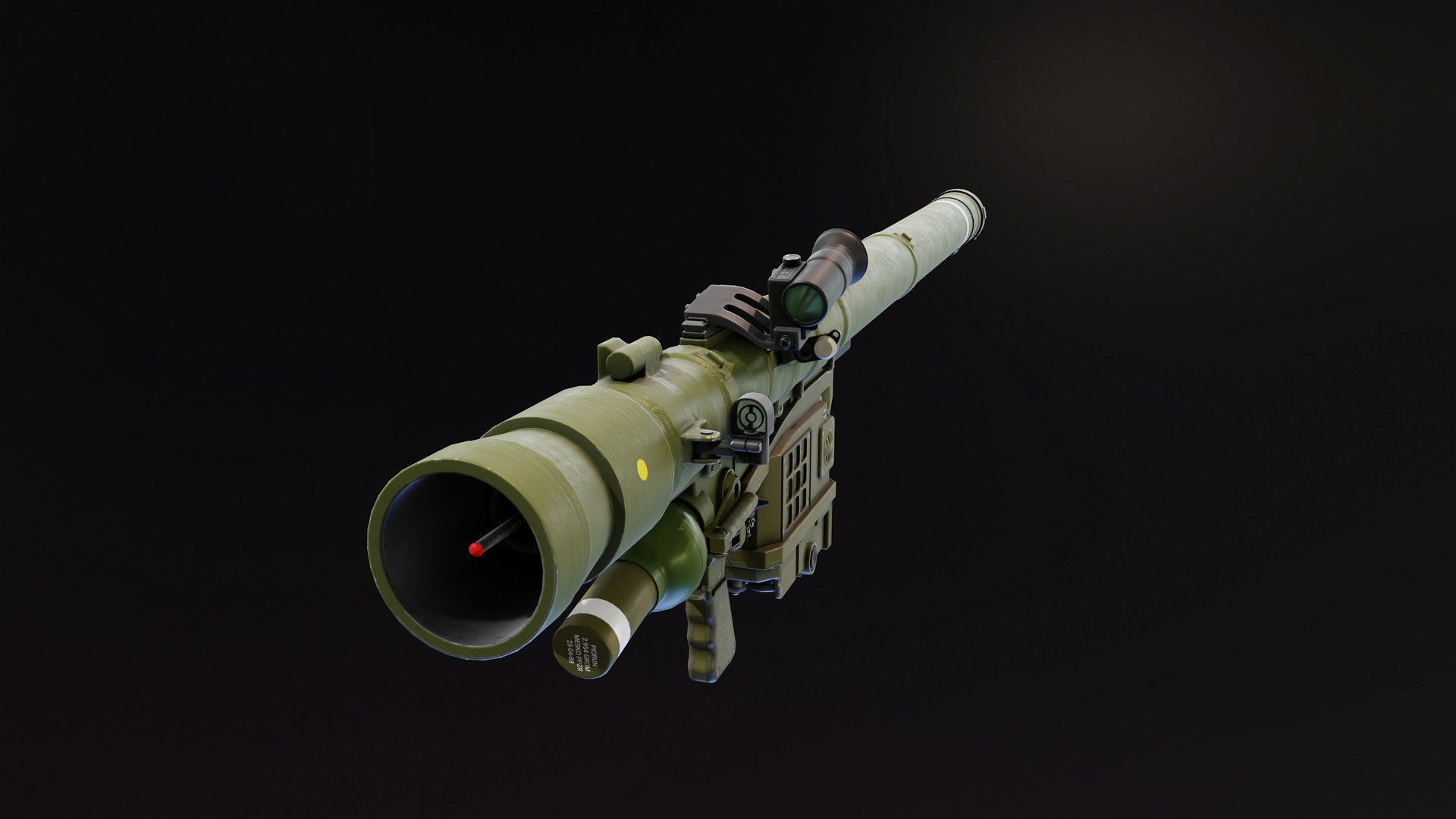 Piorun MANPADS Low-poly 3D model_3