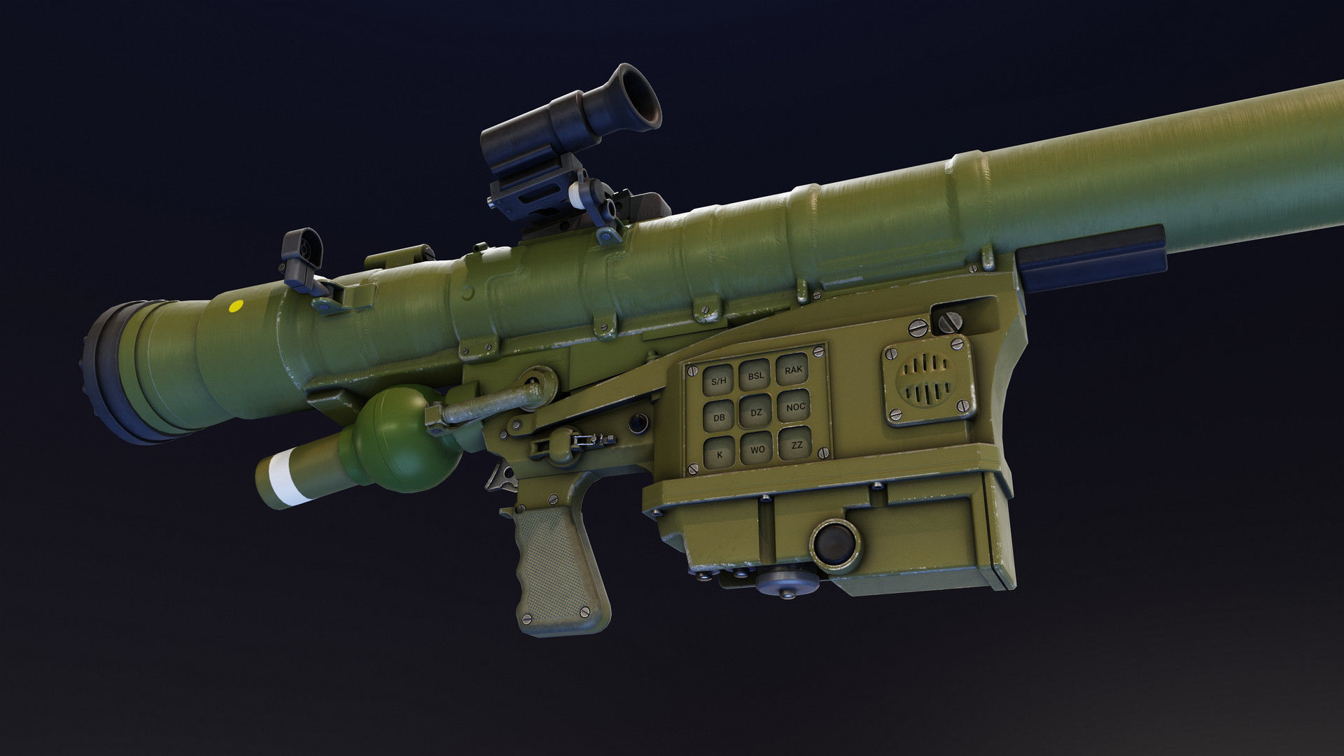 Piorun MANPADS Low-poly 3D model_2