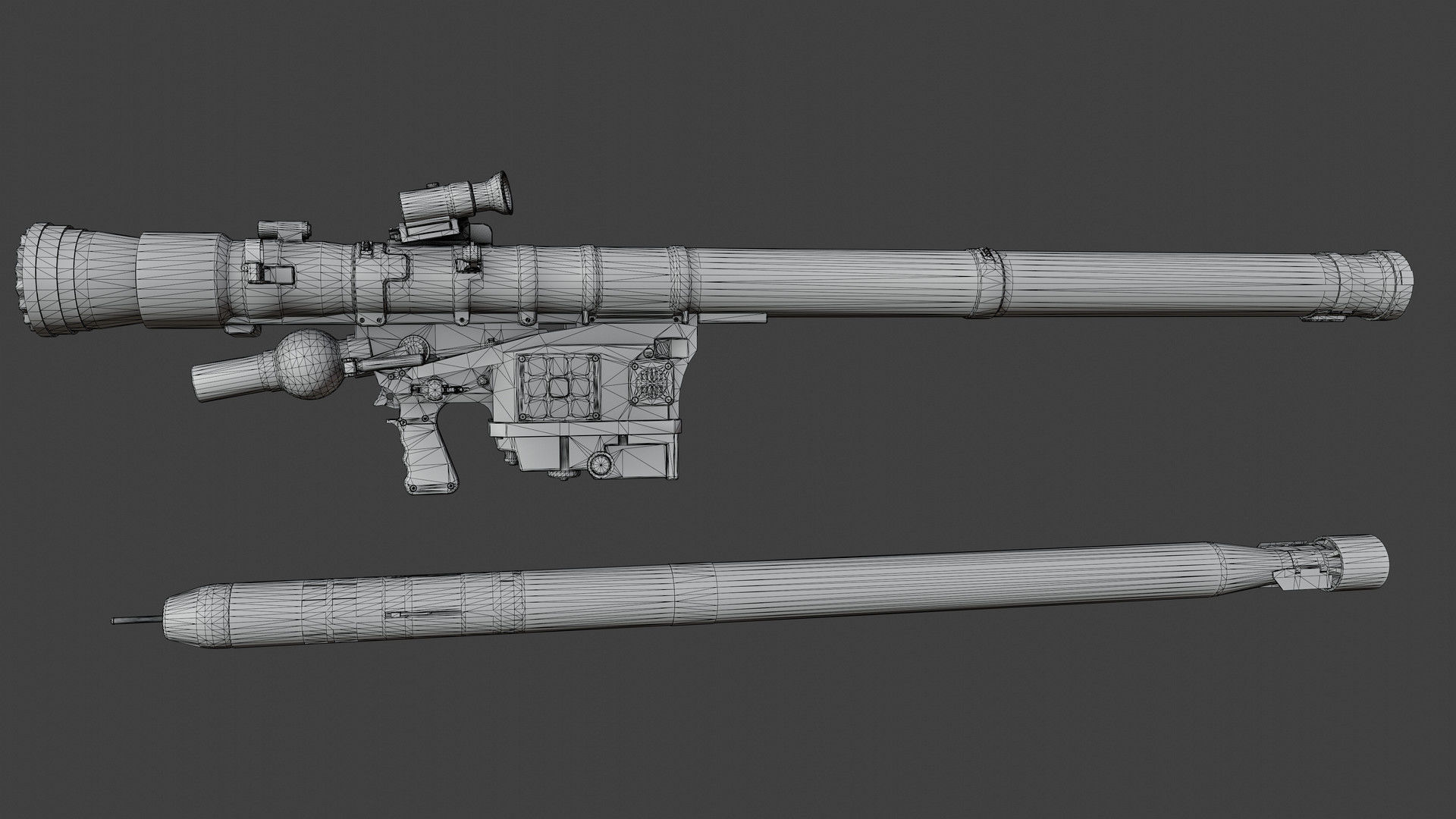 Piorun MANPADS Low-poly 3D model_8
