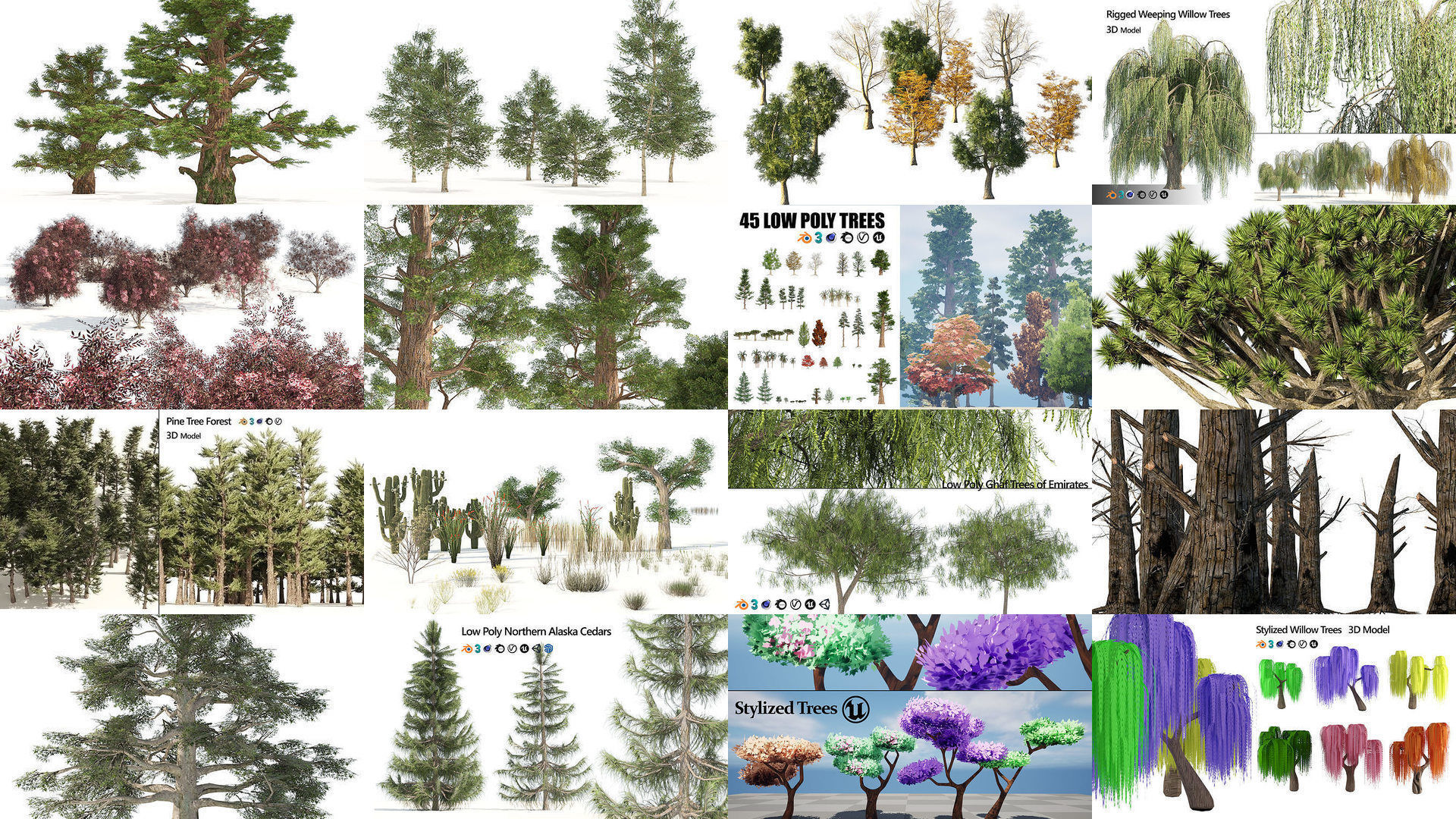 Low Poly Tree Collection _47
