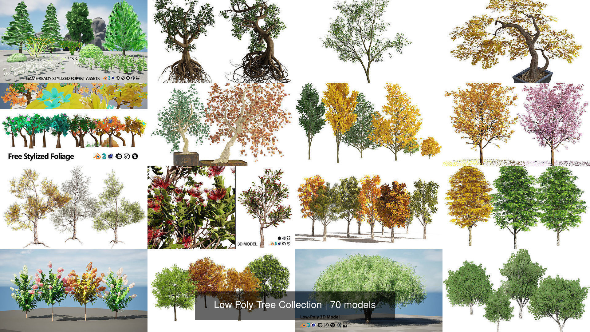 Low Poly Tree Collection _43