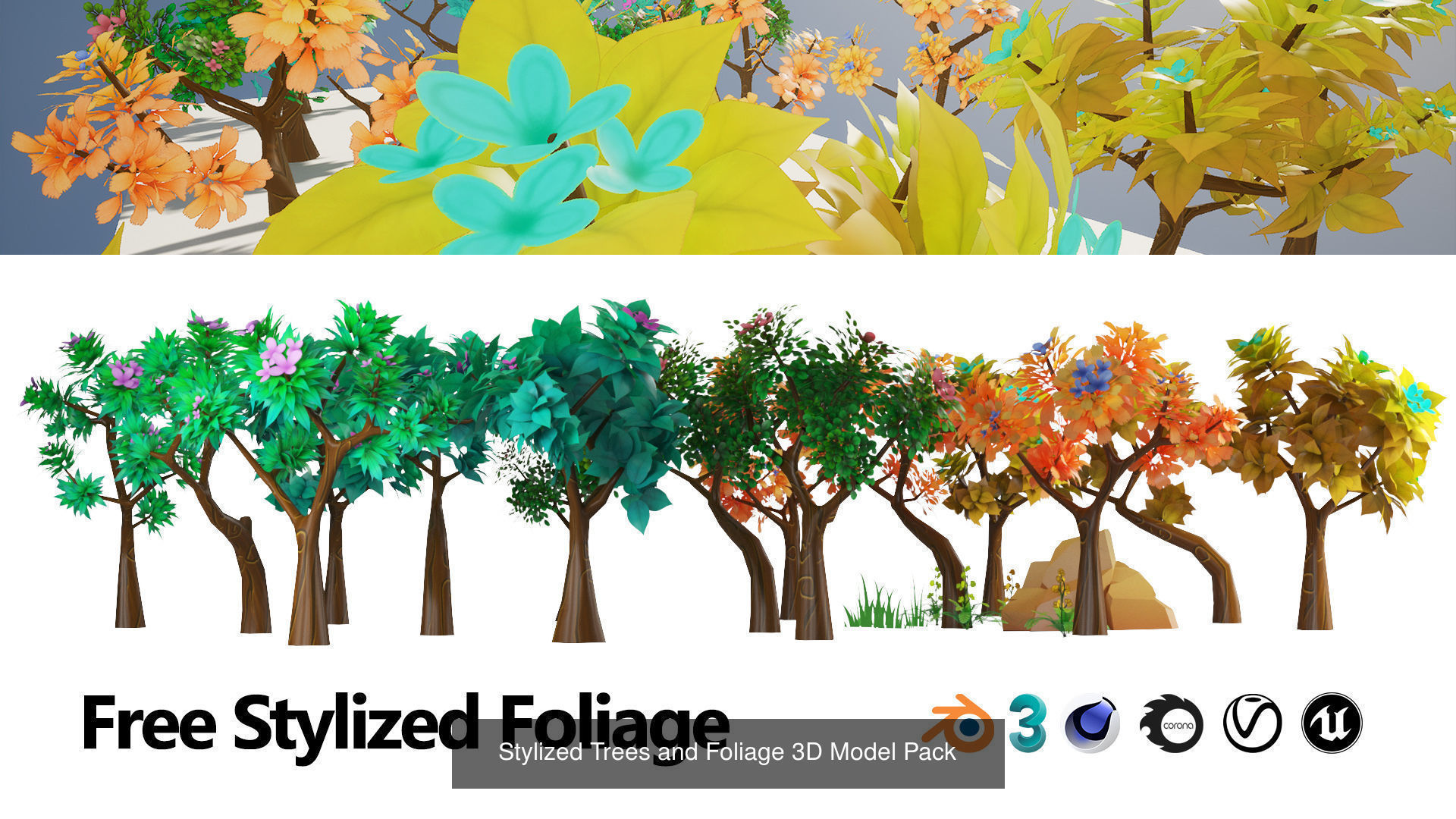 Low Poly Tree Collection _103