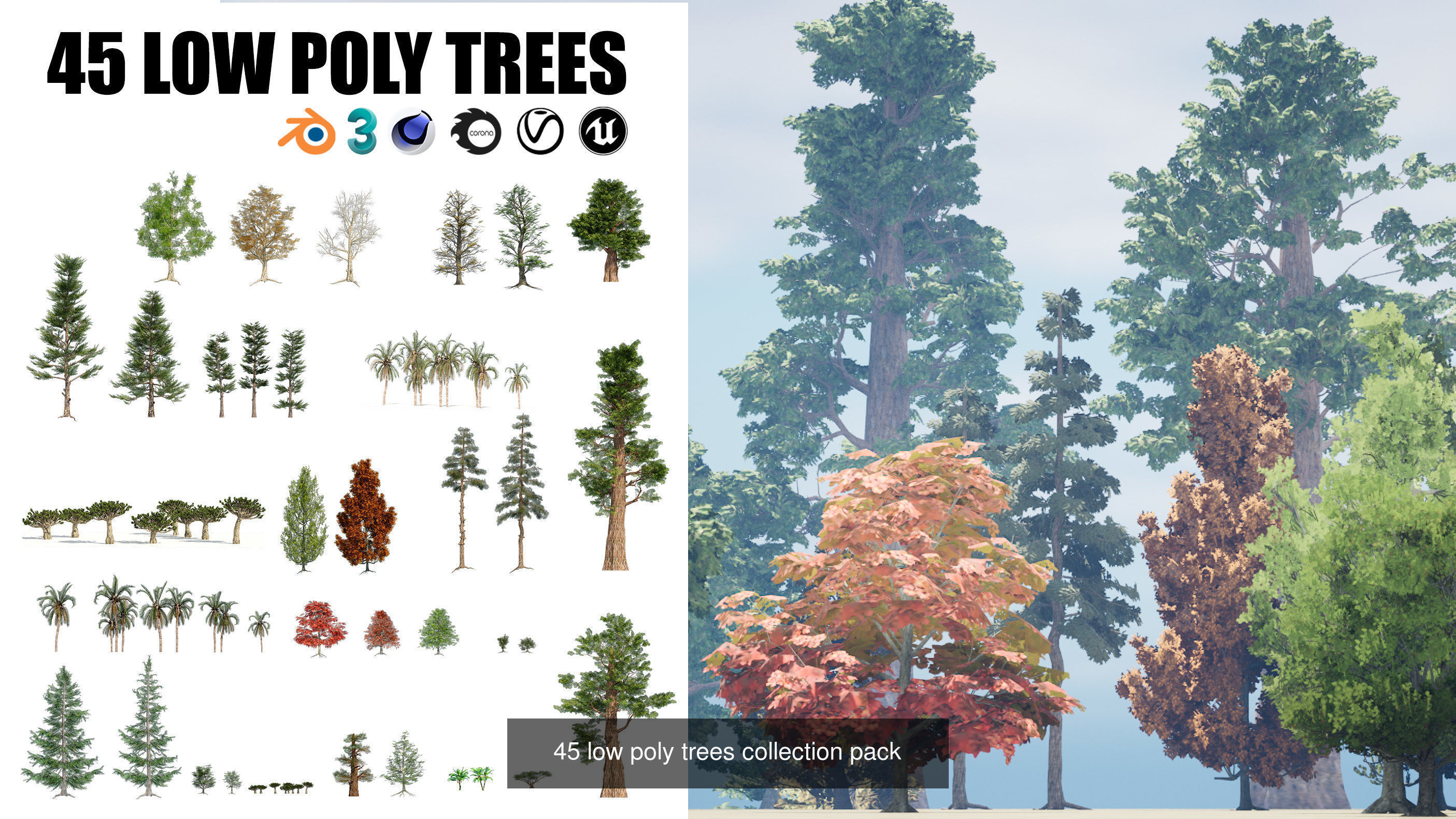 Low Poly Tree Collection _89