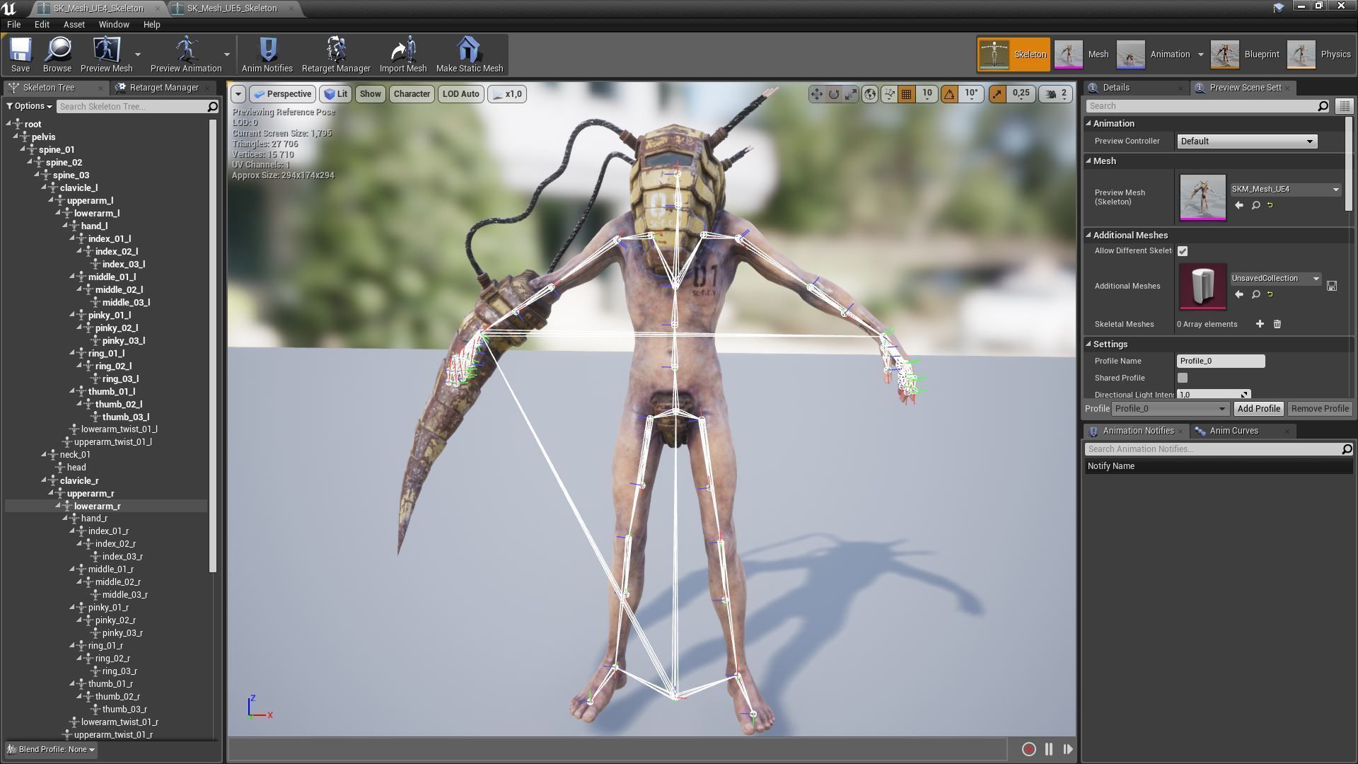 Sci-fi Cyber Victim 1 Low-poly 3D model_24