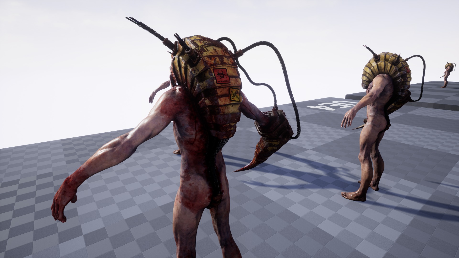 Sci-fi Cyber Victim 1 Low-poly 3D model_25