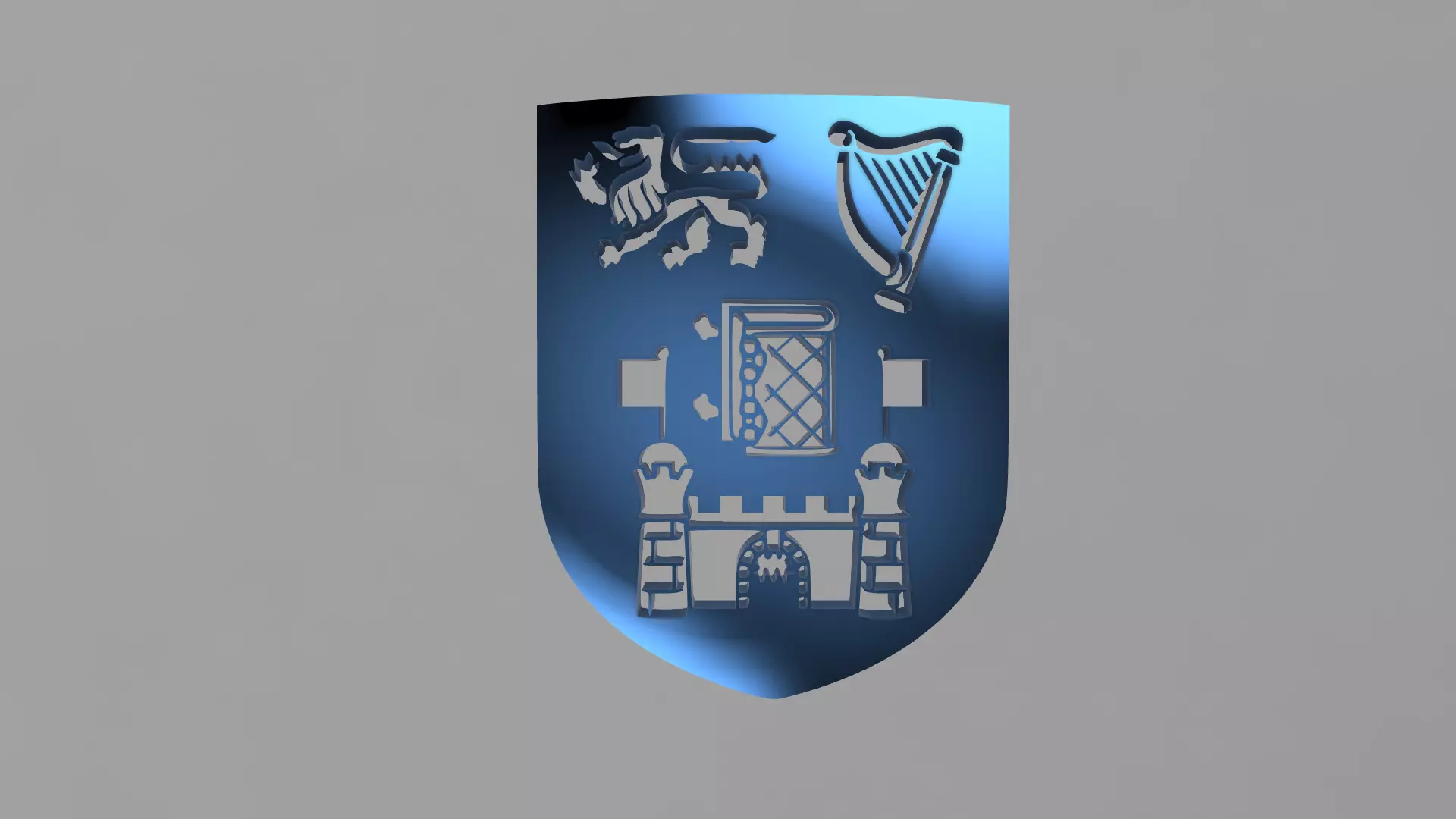 Trinity college logo 3D print model