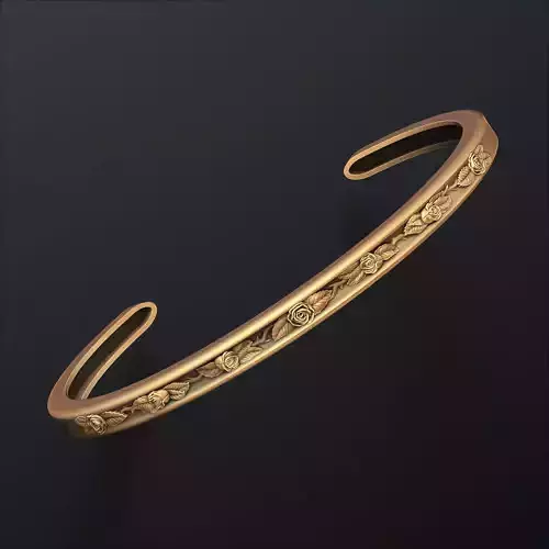 Rose Bracelet 3D print model